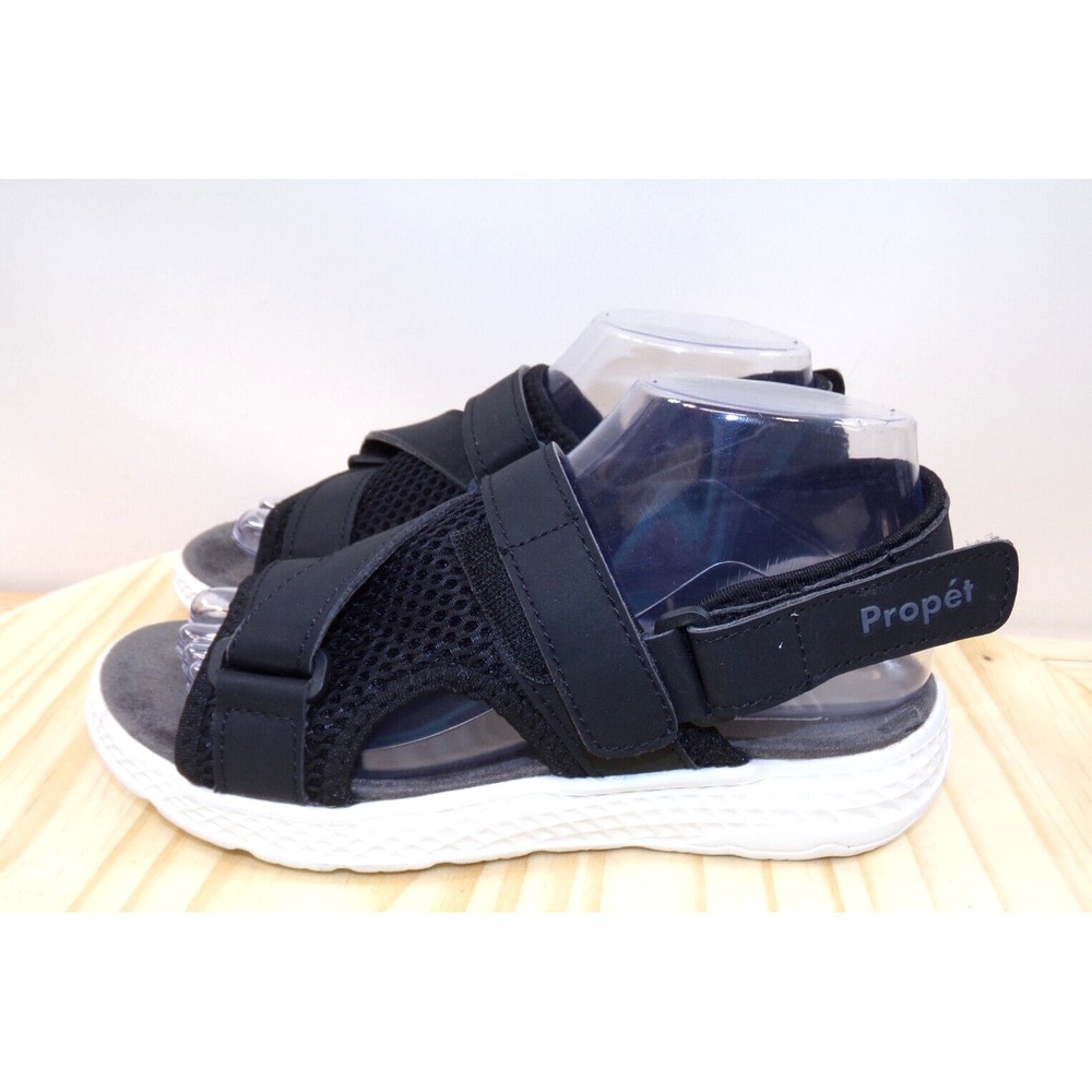 Propet Travelactiv Sport Sandals WST013P Womens Black Size 7.5 AA Slingback NWOT